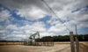 A pumpjack operates at the Vermilion Energy site in Trigueres, France, June 14, 2024. (Reuters)
